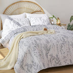 JANZAA Twin Quilt White Quilt Bed Spread Boho Quilt - Image 5