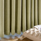 jinchan Chenille Blackout Curtains 84 Inches Long 2 Panels Sage Green Thermal - Image 9