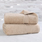 Superior Egyptian Cotton 2-Piece Bath Sheet Towel Set, Oversized Body Towels - Image 2