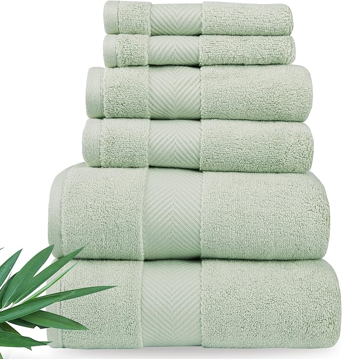 Alusa Home Ultra Soft & Plush Viscose from Bamboo Bath Towels by AlusaHome