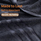 Bath Towels 2 Pack, 30 x 60 Inches, Large 100% Cotton Towels, Comfortable - Image 4