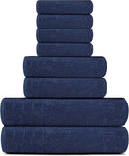 Tens Towels Pack of 8 Towels Set, 2 Extra Large Bath, 2 Hand, 4 Washcloths - Image 5