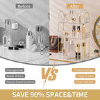 Akinbas 3 Tier Bathroom Organizer Countertop Makeup Perfume Tray Skincare - Image 4