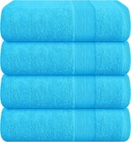 Belizzi Home 4 Pack Bath Towel Set 27x54, 100% Ring Spun Cotton, Ultra Soft by Unknown