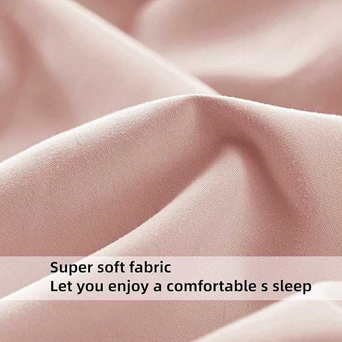 HBHLFZ King Fitted Sheet Only, Soft Breathable Bottom Sheet - Image 4