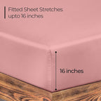 ROYALE LINENS 300 Thread Count 100% Long Staple Combed Cotton Fitted Sheet - Image 2