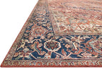 Loloi Layla Collection LAY-08 Red/Navy 2'-3" x 3'-9" .13" Thick Accent Rug - Image 4