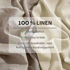 LBRO2M 100% Pure Linen Sheet Set Deep Pocket Up to 16" Bed Sheets Sets - Image 3