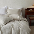 Simple&Opulence 100% Washed Linen Duvet Cover Set 68"x86" - Image 9