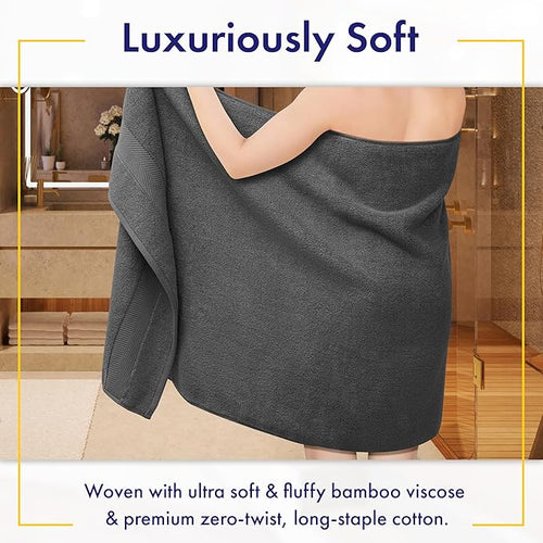 Alusa Home Ultra Soft & Plush Viscose from Bamboo Bath Sheets - Image 2
