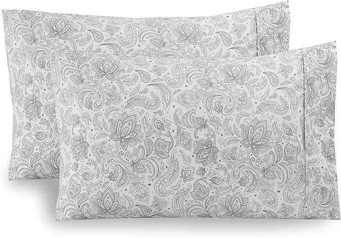 Elegant Comfort Pattern Printed Pillowcases 2-Piece Set Egyptian Quality by ELEGANTCOMFORT