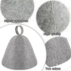 JaGely Sauna Hat for Men Women Sauna Hat Vaporarium Cap Russian Banya Cap for - Image 3
