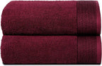 BELIZZI HOME Ultra Soft 2 Pack Oversized Bath Towel Set 28x55 inches, 100% by Unknown
