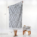 SKL Home Mirage Fringe 100% Turkish Cotton Bath Towel - Image 3