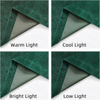 Joydeco Dark Green Velvet Curtains 96 inch Length 2 Panels Burg Set, Luxury Rod - Image 6