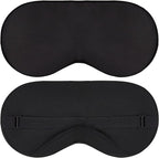 Sleep Mask - Black, 100% Tencel Derived from Natural Wood Pulp - Lightweight by VeganSilk