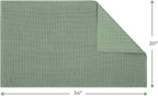 Cotton Paradise Bath Rug for Bathroom, 20x34 inch 100% Cotton Non Slip Bath Mat - Image 3