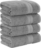 Modern Threads 4-Pack SpunLoft Bath Sheet White 35x69 - Image 3