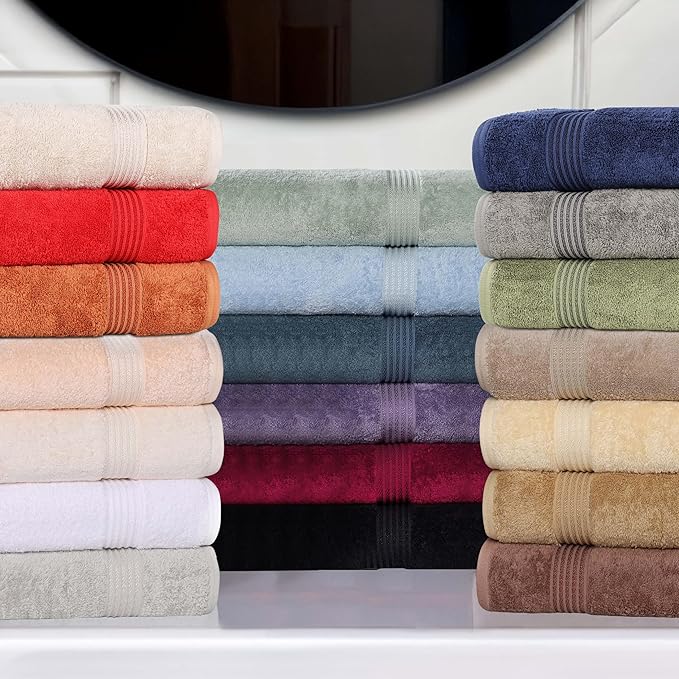 Superior Egyptian Cotton 6-Piece Towel Set, Bathroom Essentials, Towels - Image 9