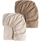Konssy Muslin Crib Sheets for Girl Boy by Konssy