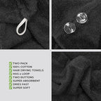American Soft Linen 100% Cotton Hair Towels - Image 5