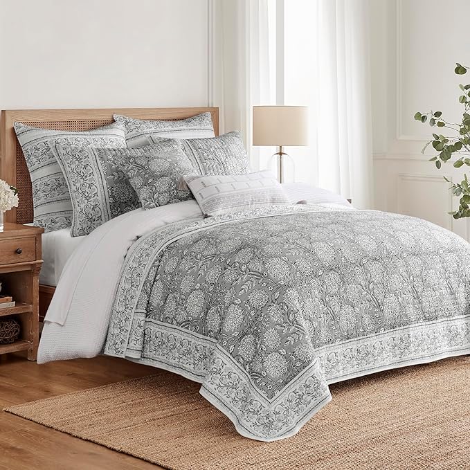 Levtex Home Adare Grey Reversible Twin/Twin XL Quilt Set - Image 2