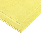 Hawmam Linen Yellow Bath Mats, 21 x 34 inches, Banded Design, Highly Absorbent - Image 6