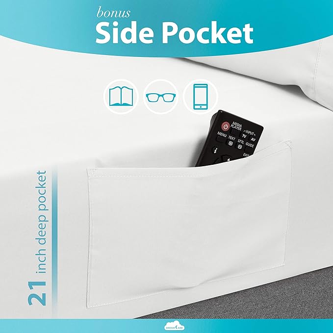 DREAMCARE King Size Sheets Set - Image 3