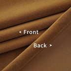 Joydeco Camel Brown Velvet Curtains 63 inch Length 2 Panels, Luxury Blackout - Image 6