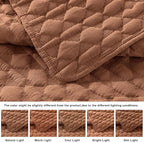 WDCOZY Burnt Orange Twin Quilt Size Bedding Sets - Image 3