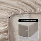 LBRO2M 100% Pure Linen Sheet Set Deep Pocket Up to 16" Bed Sheets Sets - Image 6
