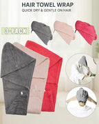 Textila 100% Cotton Hair Wrap Towels - Image 3