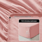 LBRO2M 100% Pure Linen Sheet Set Deep Pocket Up to 16" Bed Sheets Sets - Image 2