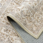 Light Brown Runner Rug 2x7 Hallway Machine Washable Kitchen Vintage Distressed - Image 7