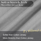 Jersey Knit Pillow Cases Standard/Queen Set of 2 - Image 2