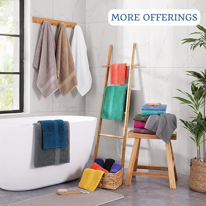 LANE LINEN Bath Towels Pack of 4 - Image 8