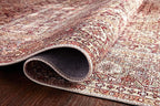 Loloi Layla Collection LAY-11 Cinnamon/Sage 5'-0" x 7'-6" .13" Thick Area Rug - Image 6
