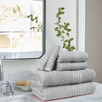 BOUTIQUO 6 Pack Cotton Towel Set, Contains 2 Bath Towels 28x55 inch, 2 Hand - Image 3