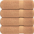 Infinitee Xclusives Luxury 100% Ring-Spun Cotton Bath Towels Set of 4 – Soft by InfiniteeXclusives