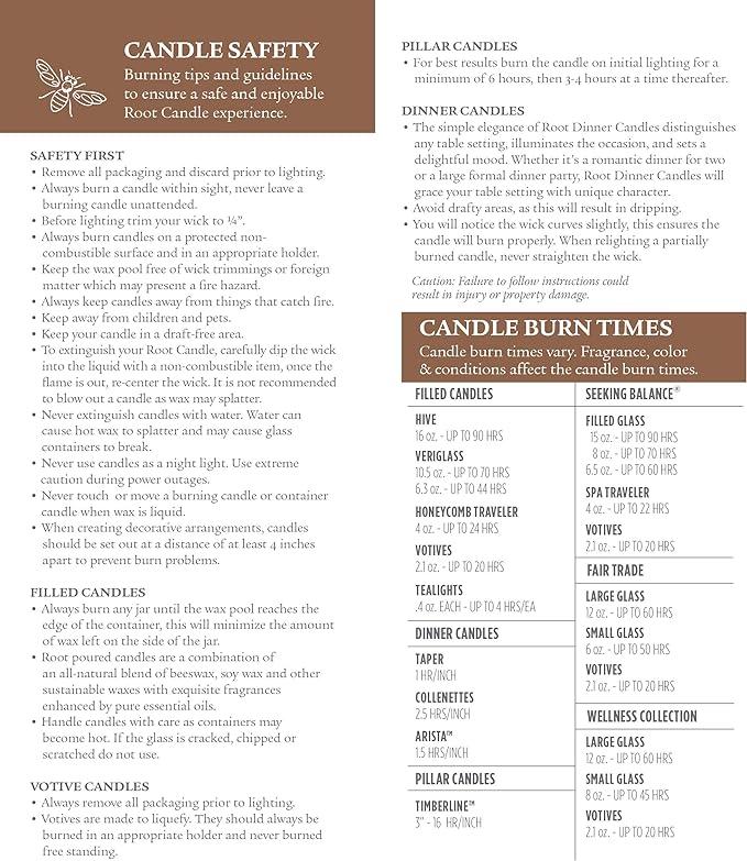 Root Candles Scented Candles Honeycomb Beeswax Blend Premium Handcrafted Candle - Image 10