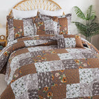 BEDIFANY Cotton Filling King Quilt Set - Image 3
