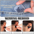24 Pairs Black Ear Plugs Bulk NRR 29dB Reusable Silicone Ear Plugs - Image 4