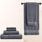 BIOWEAVES 100% Organic Cotton Bath Sheet Set of 2 | Soft Oversized Bath Towels - Image 6