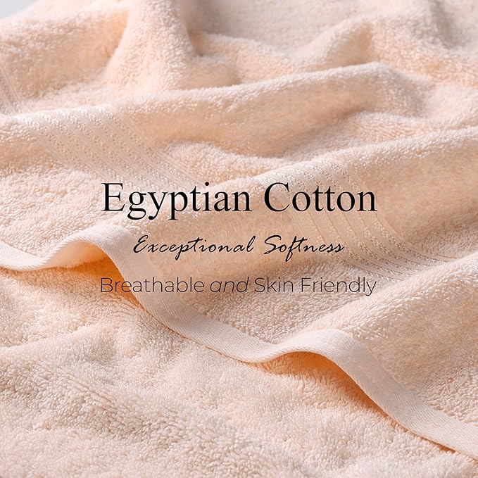 Superior Egyptian Cotton 9-Piece Towel Set, Guest Bath Decor Essentials - Image 7