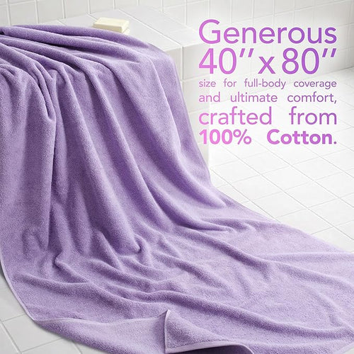 American Soft Linen 100% Cotton 600 GSM Turkish 40x80 Oversized Bath Towel Sheet - Image 2