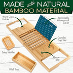 SereneLife Premium Bathtub Tray Caddy - Image 6