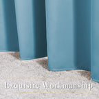 NICETOWN Teal Blue Room Darkening Curtains - Image 6