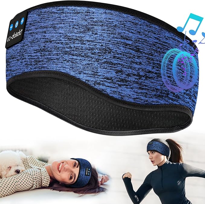 LC-dolida Sleep Headphones Headband Bluetooth 5.4, Sports Headband Earphones - Image 8