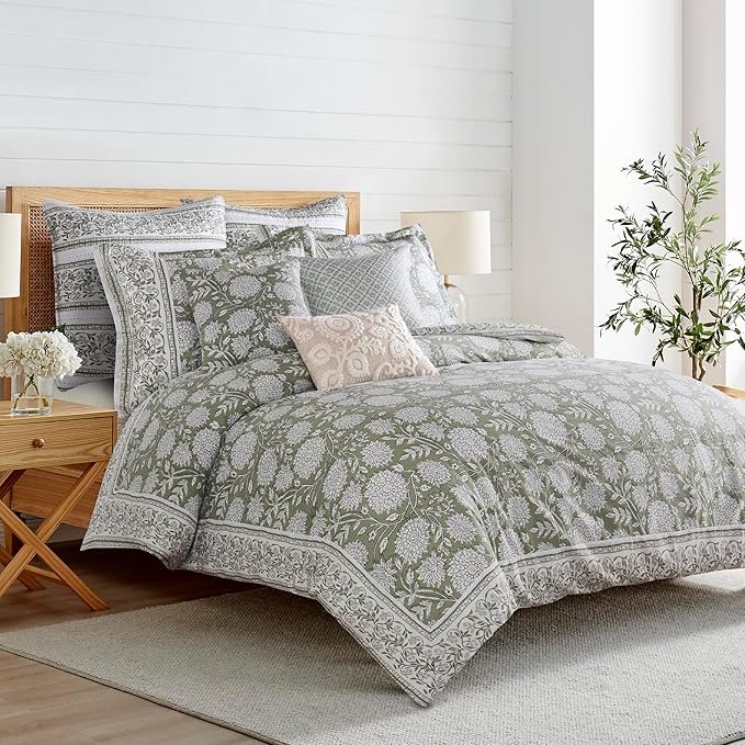 Levtex Home Adare Sage Reversible King Duvet Cover Set by LevtexHome