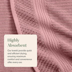 Springtree Home 100% Cotton Bath Towel Set of 4 | Super Soft & Absorbent - Image 5